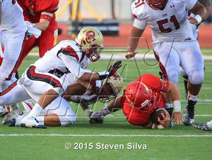 Thumbnail 1 in Cathedral Catholic vs. Oaks Christian (2015 SoCal Honor Bowl) photogallery.