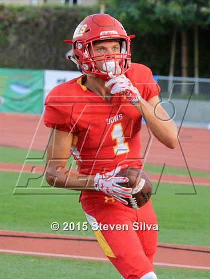 Thumbnail 1 in Cathedral Catholic vs. Oaks Christian (2015 SoCal Honor Bowl) photogallery.