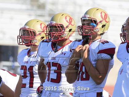 Thumbnail 1 in Cathedral Catholic vs. Oaks Christian (2015 SoCal Honor Bowl) photogallery.