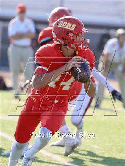 Thumbnail 1 in Cathedral Catholic vs. Oaks Christian (2015 SoCal Honor Bowl) photogallery.