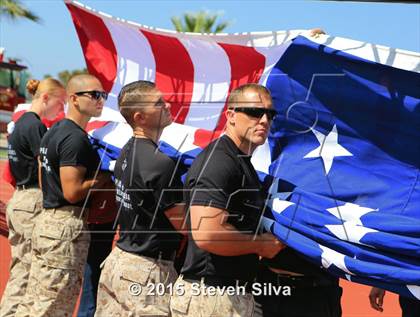 Thumbnail 3 in Cathedral Catholic vs. Oaks Christian (2015 SoCal Honor Bowl) photogallery.