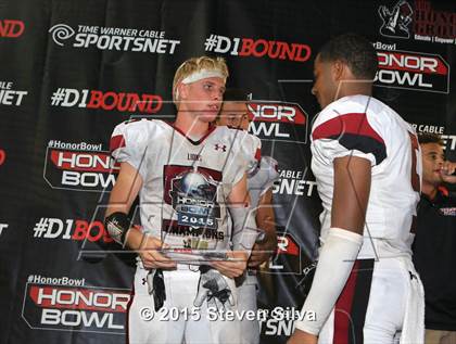 Thumbnail 1 in Cathedral Catholic vs. Oaks Christian (2015 SoCal Honor Bowl) photogallery.