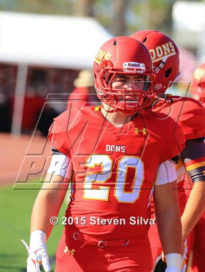 Thumbnail 3 in Cathedral Catholic vs. Oaks Christian (2015 SoCal Honor Bowl) photogallery.