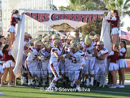 Thumbnail 1 in Cathedral Catholic vs. Oaks Christian (2015 SoCal Honor Bowl) photogallery.
