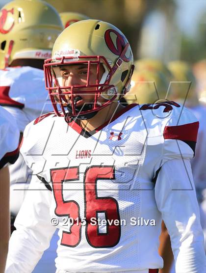 Thumbnail 3 in Cathedral Catholic vs. Oaks Christian (2015 SoCal Honor Bowl) photogallery.
