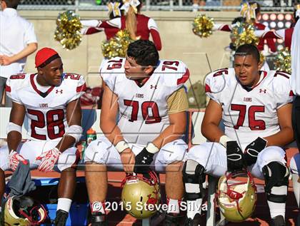 Thumbnail 3 in Cathedral Catholic vs. Oaks Christian (2015 SoCal Honor Bowl) photogallery.
