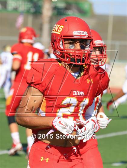 Thumbnail 2 in Cathedral Catholic vs. Oaks Christian (2015 SoCal Honor Bowl) photogallery.