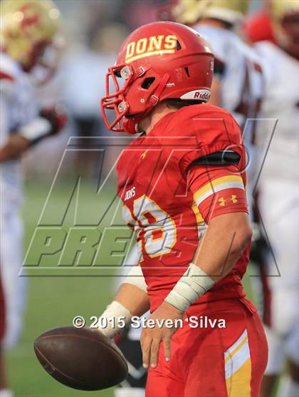 Thumbnail 2 in Cathedral Catholic vs. Oaks Christian (2015 SoCal Honor Bowl) photogallery.