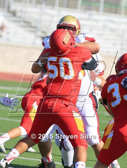 Thumbnail 1 in Cathedral Catholic vs. Oaks Christian (2015 SoCal Honor Bowl) photogallery.