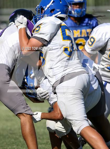 Thumbnail 3 in Bishop Amat vs Rancho Cucamonga (Scrimmage) photogallery.