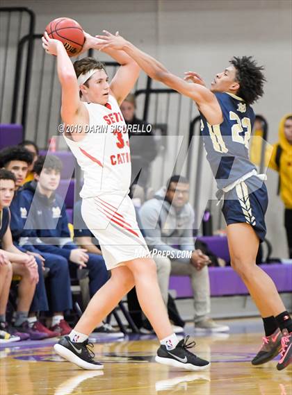 Thumbnail 2 in Desert Vista vs. Seton Catholic (Fear the Hop Tournament) photogallery.