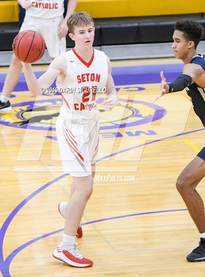 Thumbnail 1 in Desert Vista vs. Seton Catholic (Fear the Hop Tournament) photogallery.
