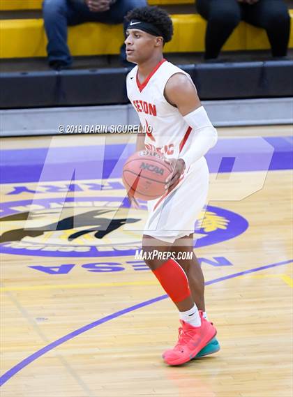 Thumbnail 3 in Desert Vista vs. Seton Catholic (Fear the Hop Tournament) photogallery.
