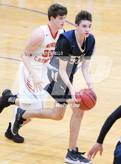 Thumbnail 1 in Desert Vista vs. Seton Catholic (Fear the Hop Tournament) photogallery.