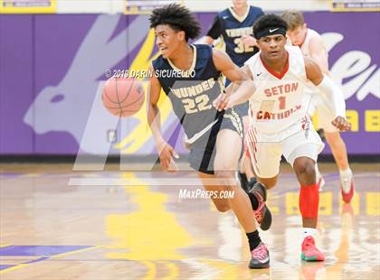 Thumbnail 2 in Desert Vista vs. Seton Catholic (Fear the Hop Tournament) photogallery.