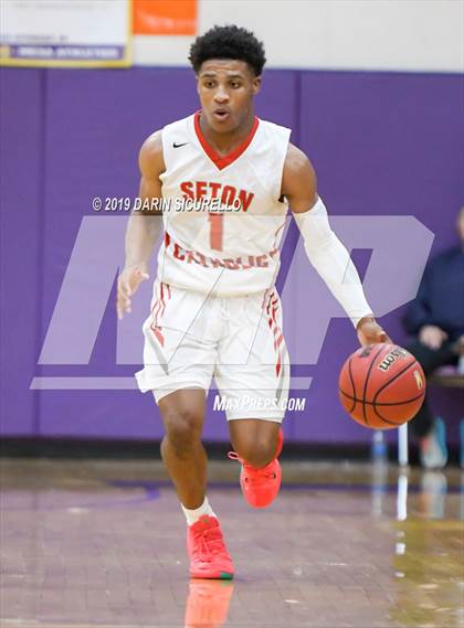 Thumbnail 2 in Desert Vista vs. Seton Catholic (Fear the Hop Tournament) photogallery.