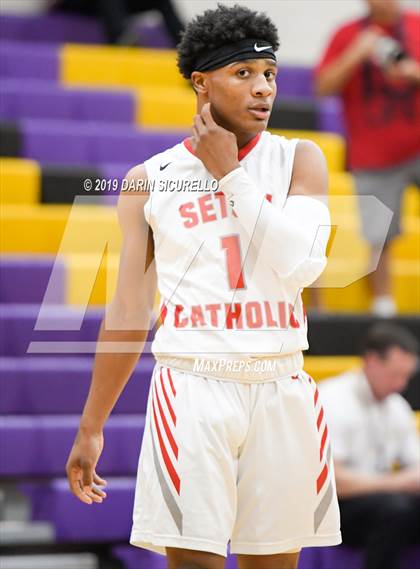 Thumbnail 2 in Desert Vista vs. Seton Catholic (Fear the Hop Tournament) photogallery.