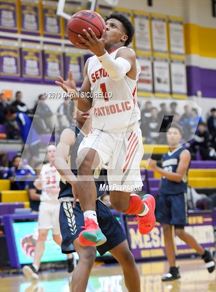 Thumbnail 1 in Desert Vista vs. Seton Catholic (Fear the Hop Tournament) photogallery.