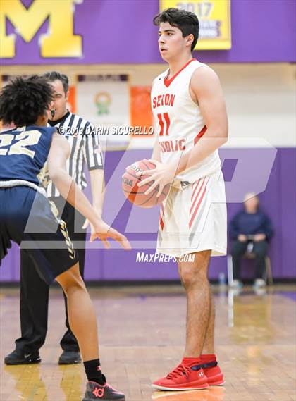 Thumbnail 2 in Desert Vista vs. Seton Catholic (Fear the Hop Tournament) photogallery.