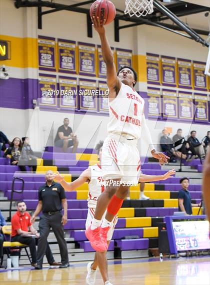 Thumbnail 3 in Desert Vista vs. Seton Catholic (Fear the Hop Tournament) photogallery.