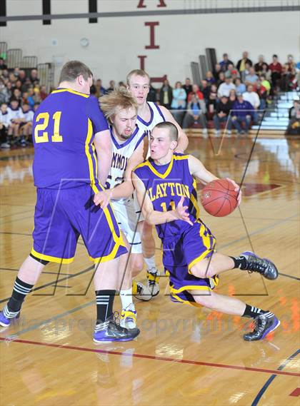 Thumbnail 2 in Clayton vs Drummond (WIAA D5 Sectional Final) photogallery.