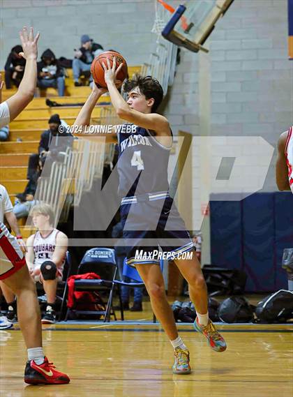 Thumbnail 3 in St. John The Baptist vs Wilton (New York Holiday Invitational) photogallery.