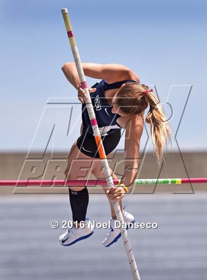 Thumbnail 3 in CIF NCS Masters Track and Field Championships (Girls Pole Vault) photogallery.