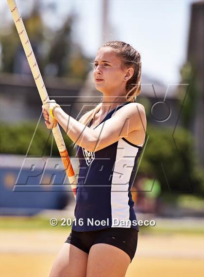 Thumbnail 3 in CIF NCS Masters Track and Field Championships (Girls Pole Vault) photogallery.