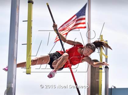 Thumbnail 2 in CIF NCS Masters Track and Field Championships (Girls Pole Vault) photogallery.