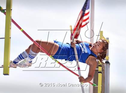 Thumbnail 1 in CIF NCS Masters Track and Field Championships (Girls Pole Vault) photogallery.