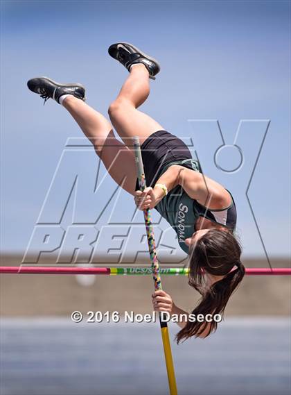Thumbnail 3 in CIF NCS Masters Track and Field Championships (Girls Pole Vault) photogallery.