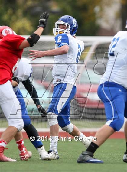 Thumbnail 2 in Geneseo vs. Red Jacket (Section 5 Class D Semifinal) photogallery.