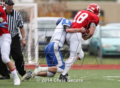 Thumbnail 3 in Geneseo vs. Red Jacket (Section 5 Class D Semifinal) photogallery.