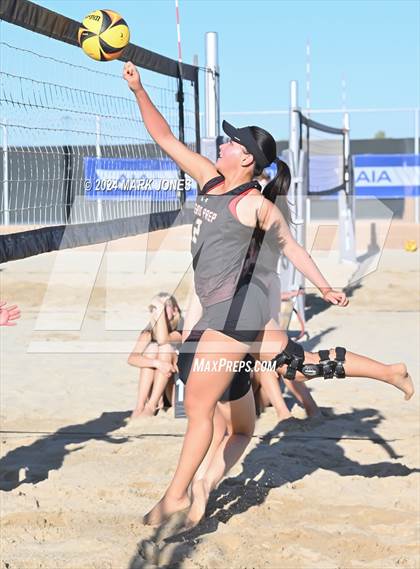 Thumbnail 1 in Gilbert Christian vs. Cicero Prep Academy (AIA DII Pairs Round 1 Playoff) photogallery.