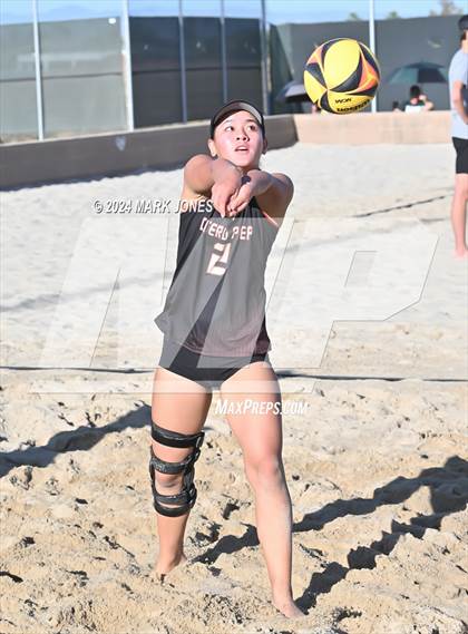 Thumbnail 3 in Gilbert Christian vs. Cicero Prep Academy (AIA DII Pairs Round 1 Playoff) photogallery.
