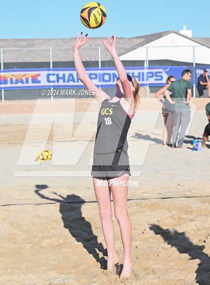Thumbnail 2 in Gilbert Christian vs. Cicero Prep Academy (AIA DII Pairs Round 1 Playoff) photogallery.