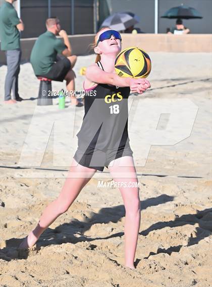 Thumbnail 1 in Gilbert Christian vs. Cicero Prep Academy (AIA DII Pairs Round 1 Playoff) photogallery.