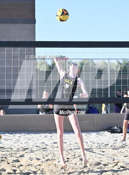 Thumbnail 2 in Gilbert Christian vs. Cicero Prep Academy (AIA DII Pairs Round 1 Playoff) photogallery.