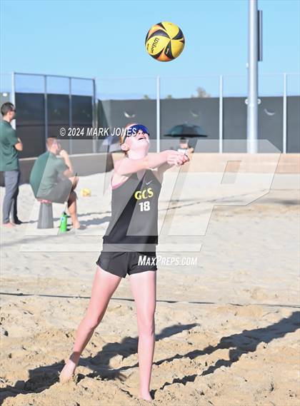 Thumbnail 2 in Gilbert Christian vs. Cicero Prep Academy (AIA DII Pairs Round 1 Playoff) photogallery.