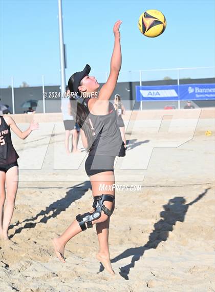 Thumbnail 1 in Gilbert Christian vs. Cicero Prep Academy (AIA DII Pairs Round 1 Playoff) photogallery.