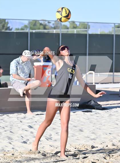 Thumbnail 3 in Gilbert Christian vs. Cicero Prep Academy (AIA DII Pairs Round 1 Playoff) photogallery.