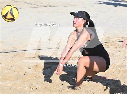 Thumbnail 2 in Gilbert Christian vs. Cicero Prep Academy (AIA DII Pairs Round 1 Playoff) photogallery.