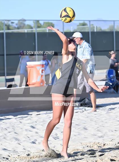 Thumbnail 2 in Gilbert Christian vs. Cicero Prep Academy (AIA DII Pairs Round 1 Playoff) photogallery.