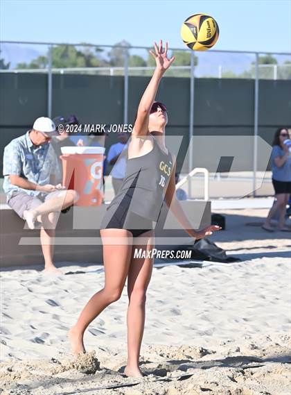 Thumbnail 1 in Gilbert Christian vs. Cicero Prep Academy (AIA DII Pairs Round 1 Playoff) photogallery.