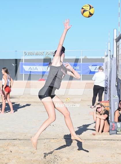 Thumbnail 1 in Gilbert Christian vs. Cicero Prep Academy (AIA DII Pairs Round 1 Playoff) photogallery.