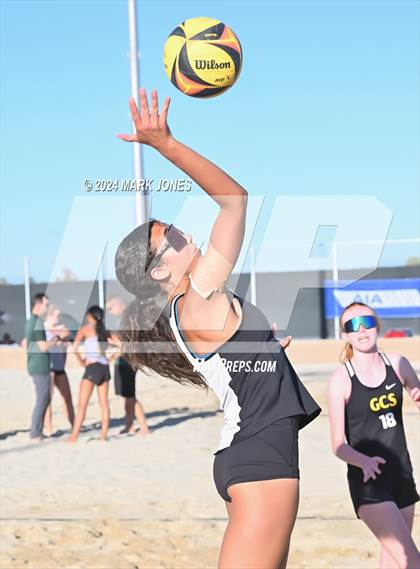 Thumbnail 1 in Gilbert Christian vs. Cicero Prep Academy (AIA DII Pairs Round 1 Playoff) photogallery.