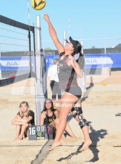 Thumbnail 2 in Gilbert Christian vs. Cicero Prep Academy (AIA DII Pairs Round 1 Playoff) photogallery.