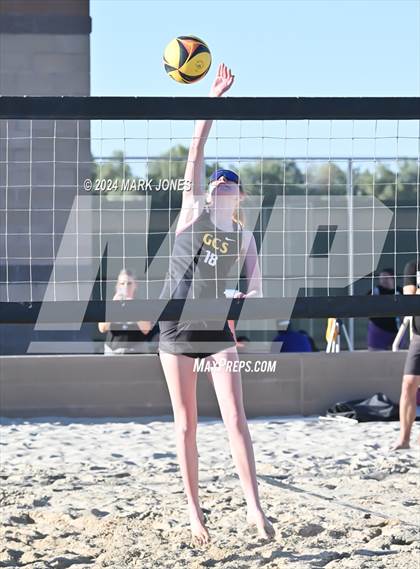 Thumbnail 3 in Gilbert Christian vs. Cicero Prep Academy (AIA DII Pairs Round 1 Playoff) photogallery.