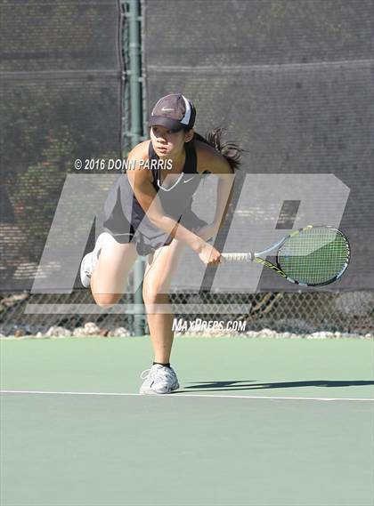 Thumbnail 1 in Harvard-Westlake vs. Clovis North (CIF SoCal Regional Team Tennis Championships) photogallery.