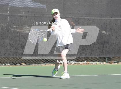 Thumbnail 3 in Harvard-Westlake vs. Clovis North (CIF SoCal Regional Team Tennis Championships) photogallery.